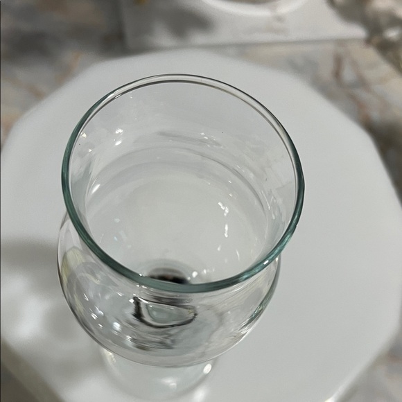 12 set Libbey Tulip Wine/Water Clear Goblet Vintage 7 Inch Height Set of 12 $25 - Picture 3 of 5